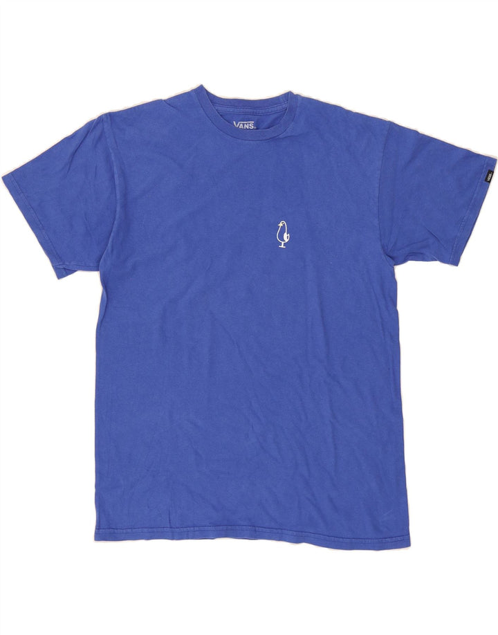 VANS Mens Classic Fit Graphic T-Shirt Top Medium Blue Cotton Vintage Vans and Second-Hand Vans from Messina Hembry 