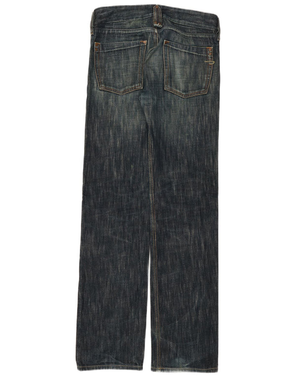 DIESEL Damen Straight Jeans W30 L34 Marineblaue Baumwolle