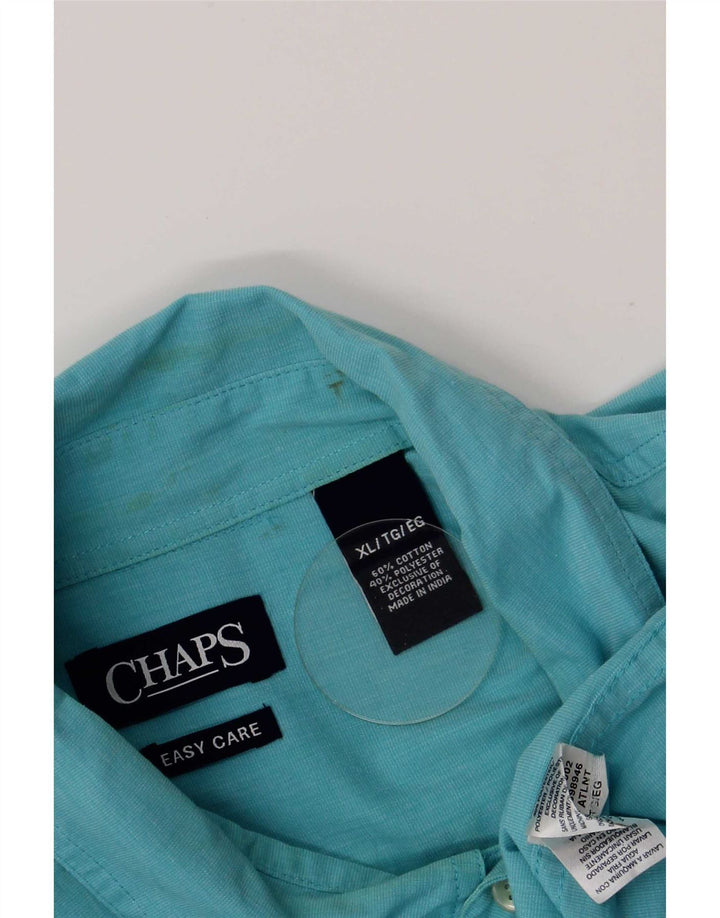 Chaps Herren-Hemd, reguläre Passform, XL, Blau, Baumwolle