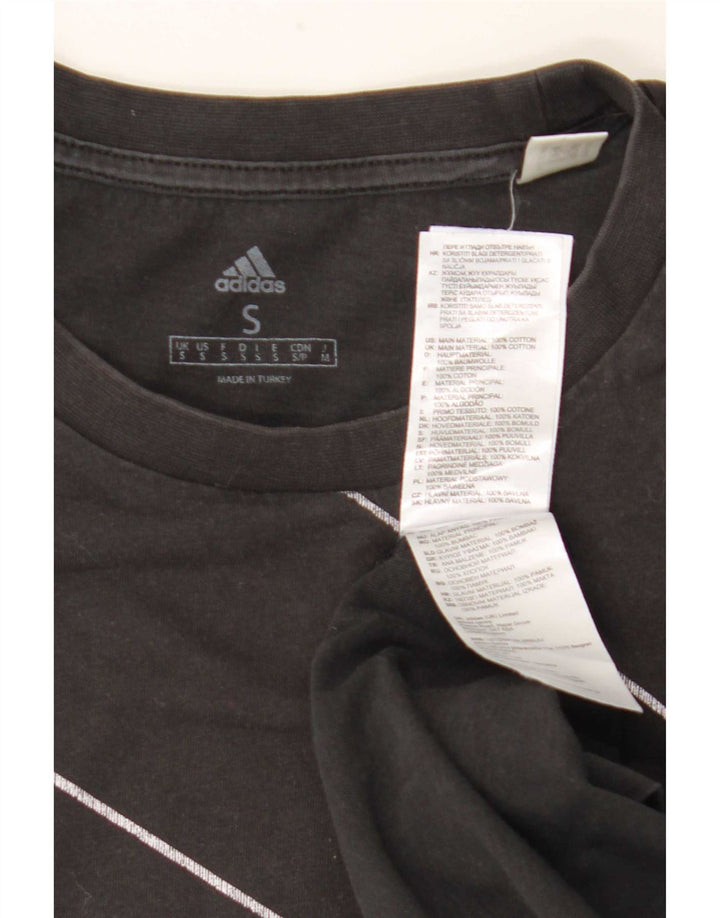 Adidas Herren Grafik T-Shirt Top Small Schwarz Baumwolle