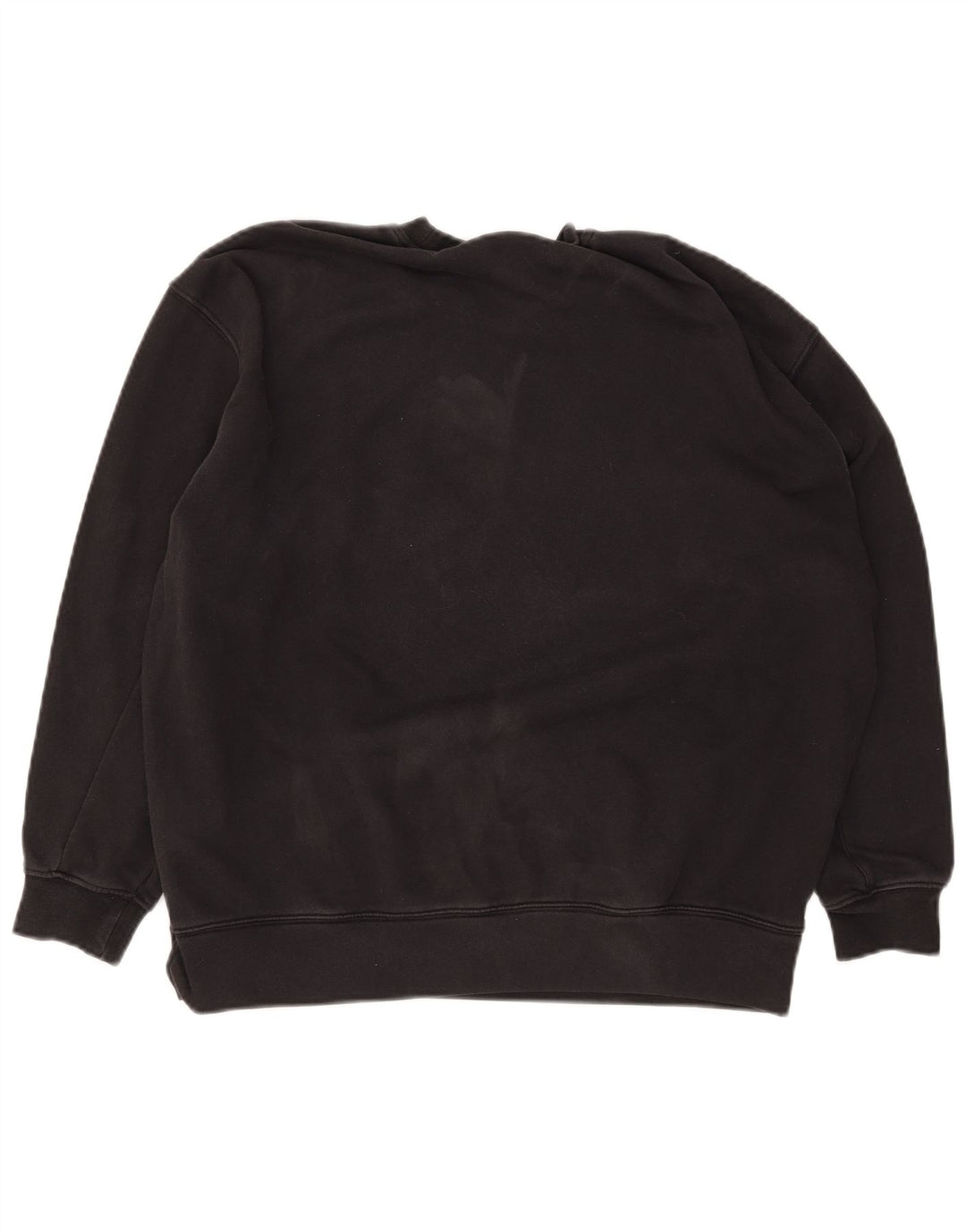 Adidas Womens Graphic Oversized Sweatshirt Pullover UK 12 Mittelschwarze Baumwolle