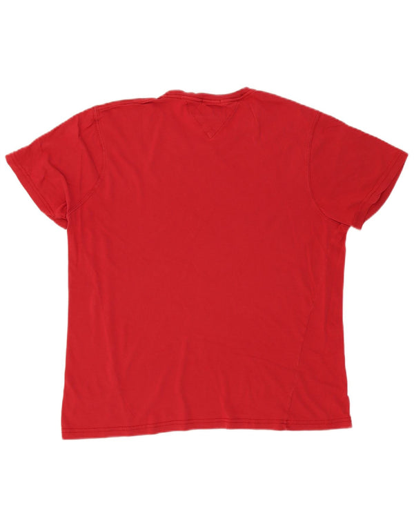 Tommy Hilfiger Mens Graphic T-Shirt Top Large Red