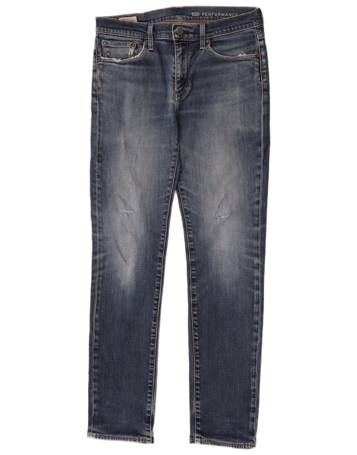 Levi's Damen 511 Slim Jeans W32 L34 Blaue Baumwolle