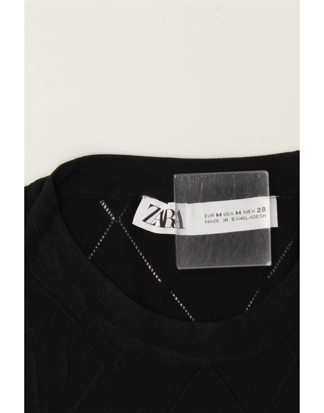 Zara Damen Weste Top UK 12 Medium Schwarz