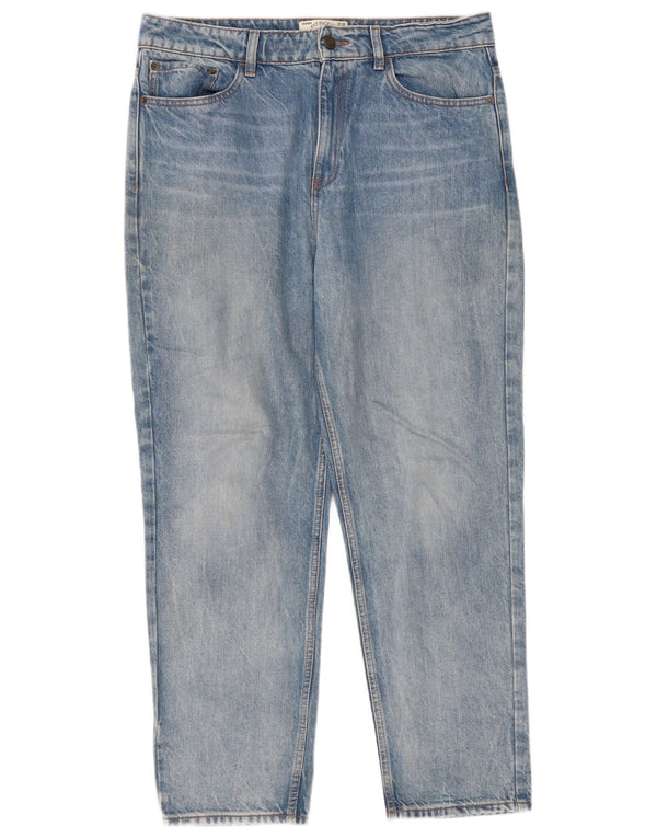 Fat Face Damen Straight Jeans UK 14 Large W36 L28 Blaue Baumwolle