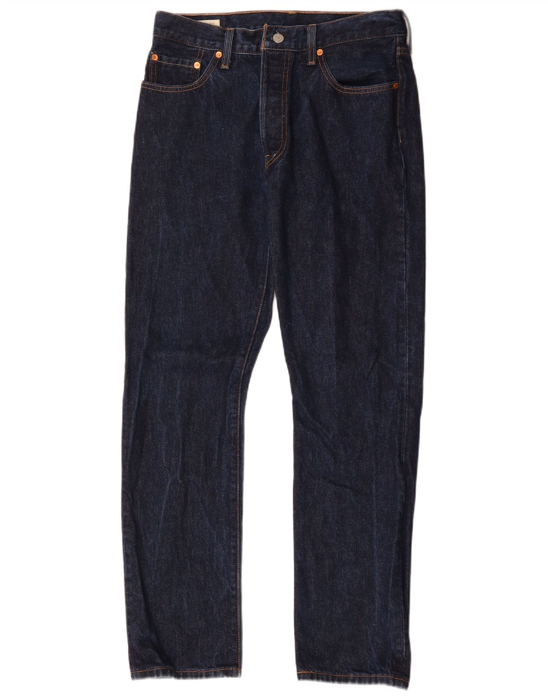 Levi's Herren 501 Straight Jeans W29 L30 Marineblaue Baumwolle