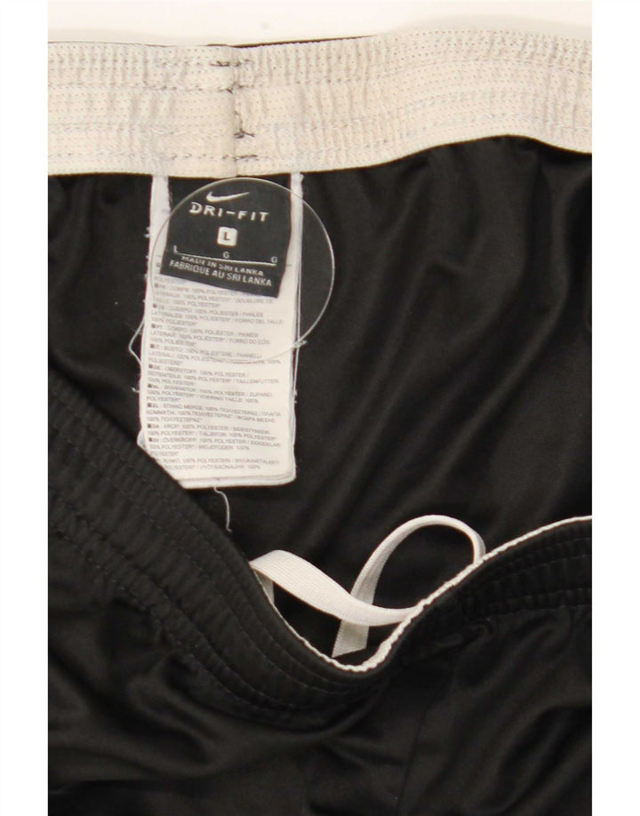 Nike Herren Dri Fit Sportshorts, groß, aus schwarzem Polyester