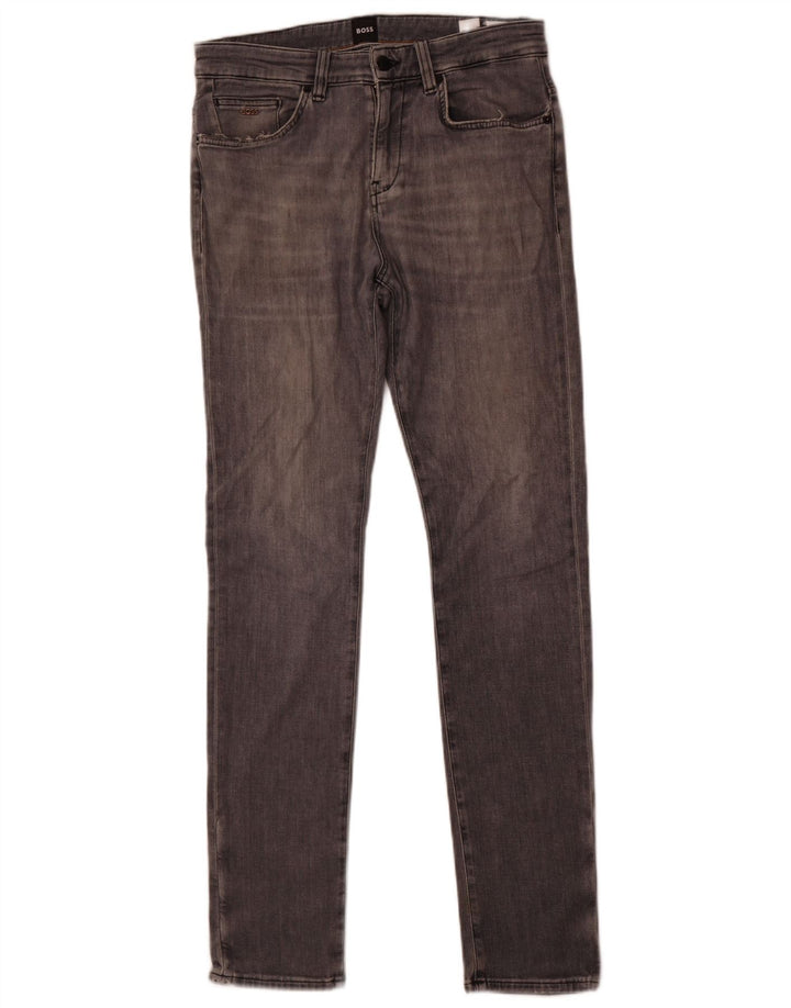 Hugo Boss Slim-Jeans für Herren aus mittelgrauer Baumwolle