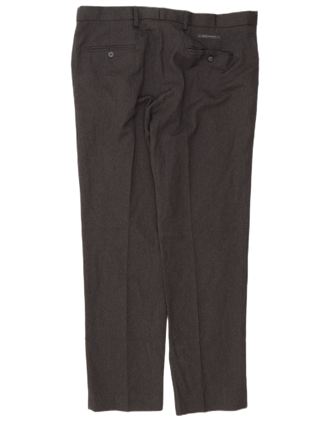 Marks & Spencer Herren-Chinohose mit maßgeschneiderter Passform, W36 L31, graues Polyester