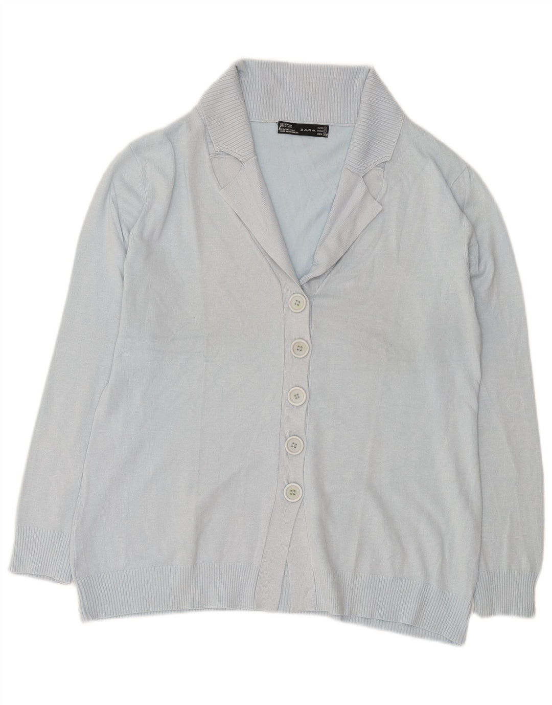 Zara Damen-Cardigan-Pullover UK 16 Large Blue Rayon