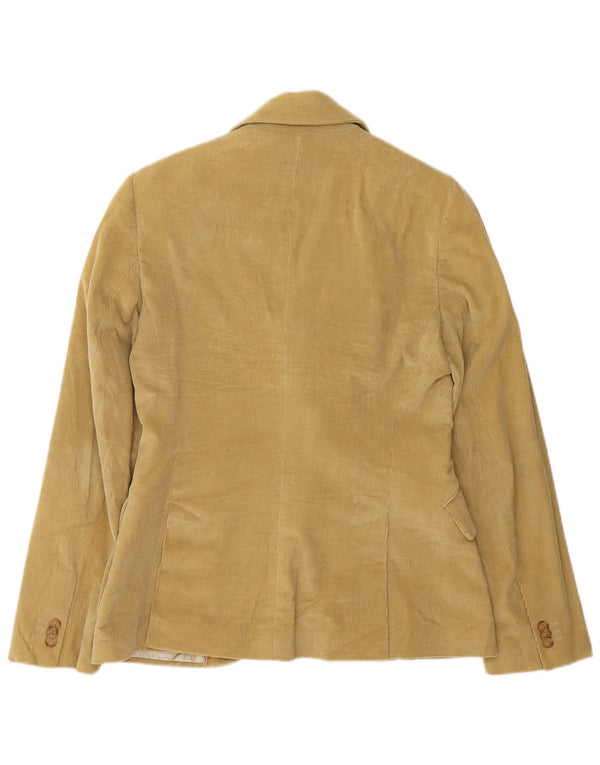 Massimo Dutti Damen 2-Knopf-Cord-Blazerjacke EU 42 Large Beige