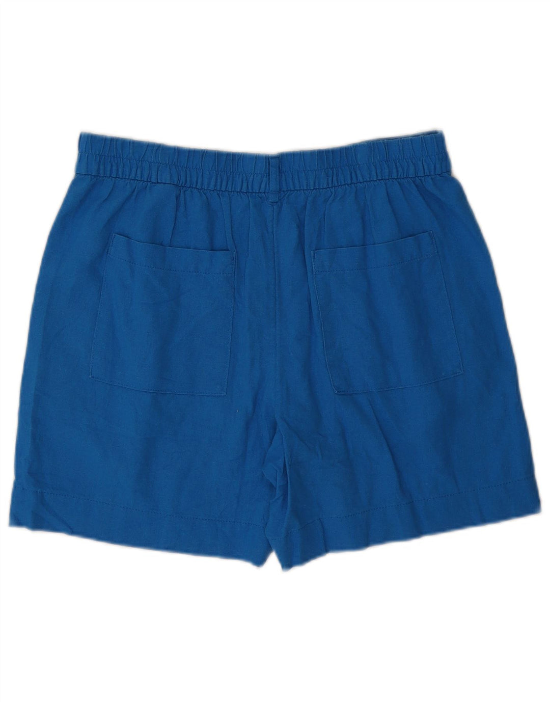 MARKS & SPENCER Damen Chinoshorts UK 12 Medium W32 Blaues Leinen