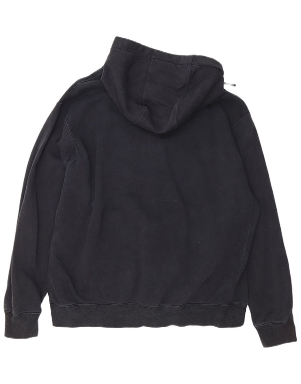 Nike Herren-Kapuzenpullover mit Reißverschluss, XL, schwarze Baumwolle