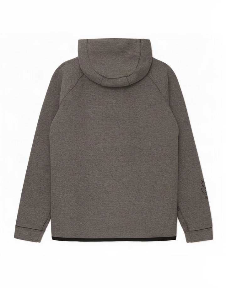 Nike Herren-Kapuzenpullover mit Reißverschluss, mittelgraue Baumwolle