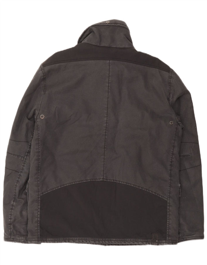 G-Star Herren Utility Jacke UK 40 Large Grau Baumwolle