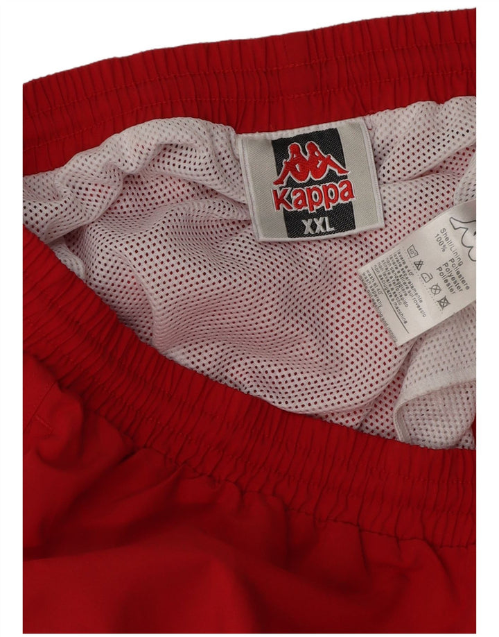 Kappa Herren Sportshorts 2XL Rot Polyester