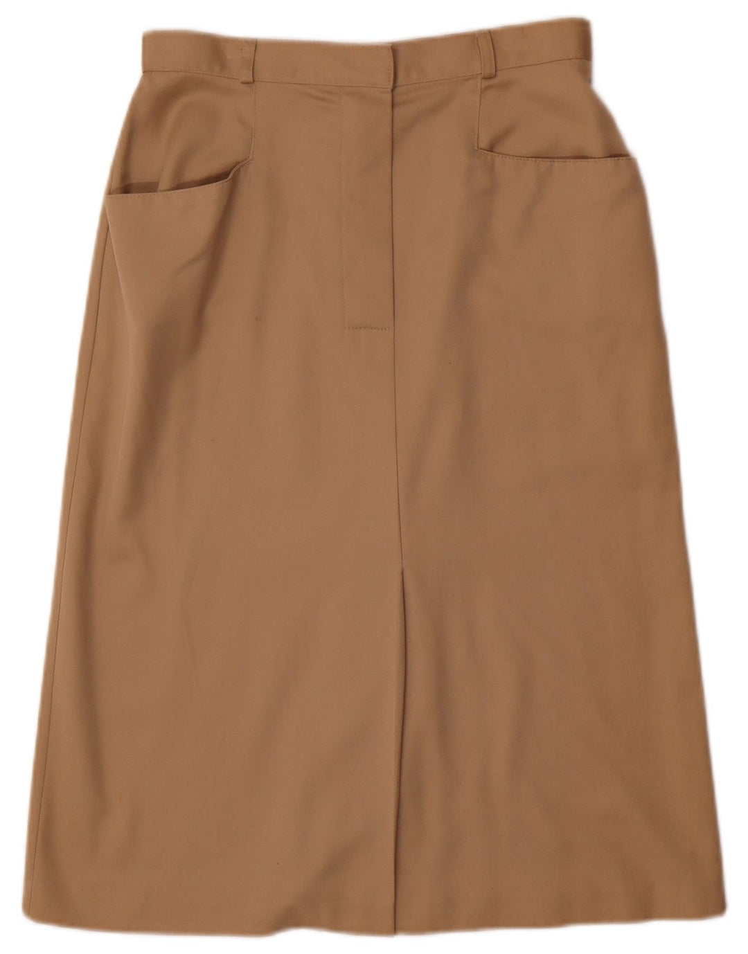 ST MICHAEL Womens Straight Skirt UK 14 Medium W30 Beige Polyester