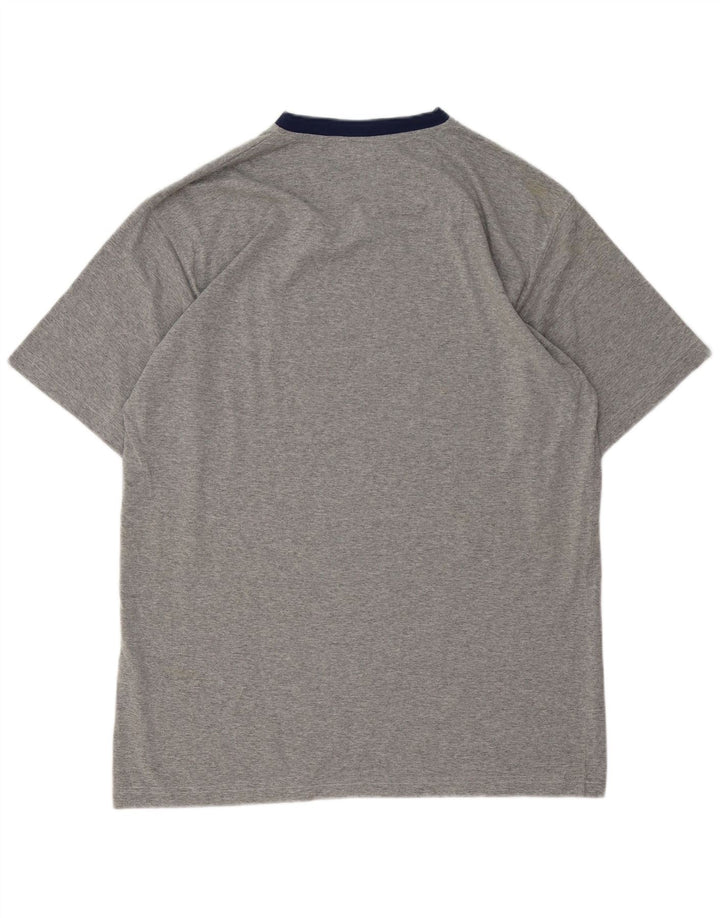 Fila Herren T-Shirt Top 2XL Grau gefleckte Baumwolle