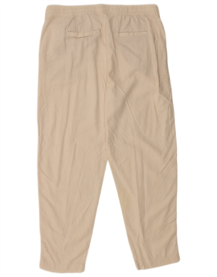Marks & Spencer Damen-Trainingshose, UK-Größe 46, Größe L, weißes Leinen