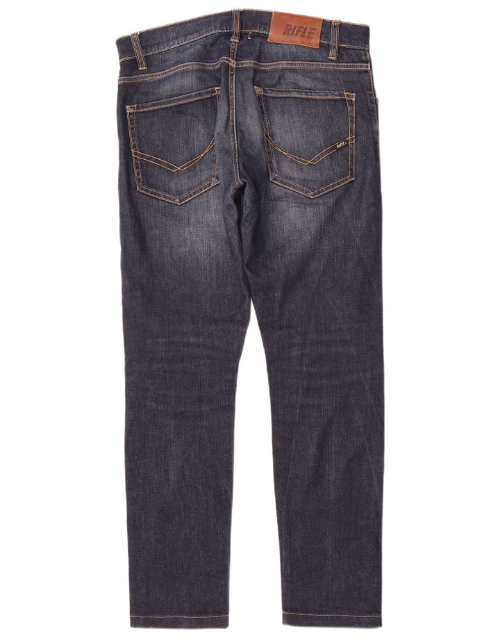 Rifle Herren Slim Jeans W32 L31 Marineblaue Baumwolle