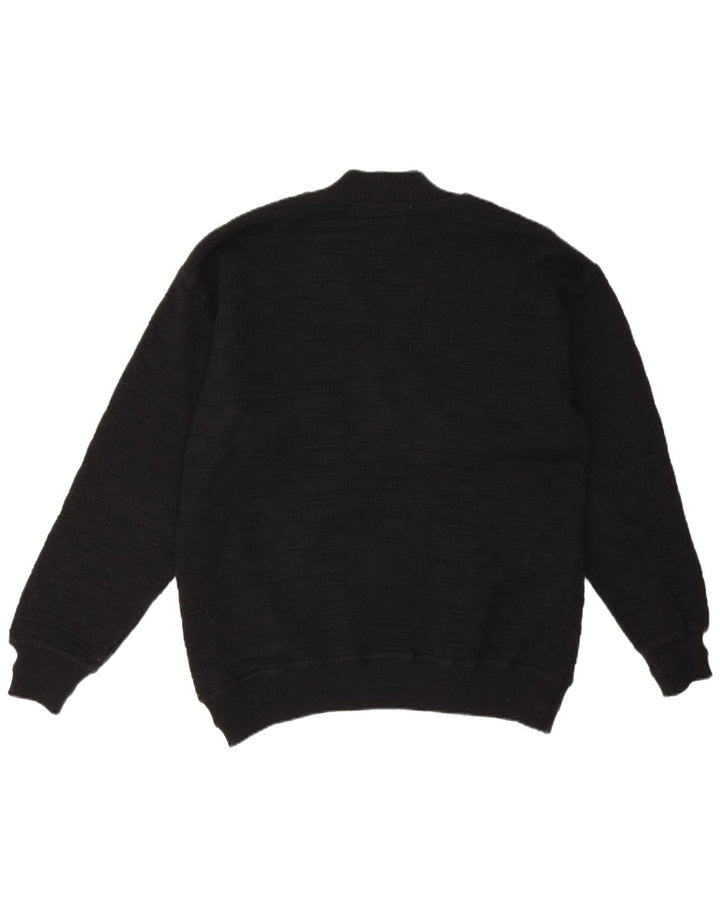 Rollkragenpullover für Herren von Rainbow, groß, Schwarz, Farbblock