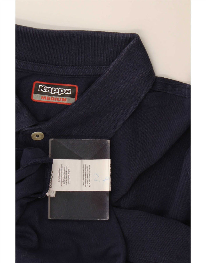 Kappa Herren-Poloshirt, mittelmarineblaue Baumwolle