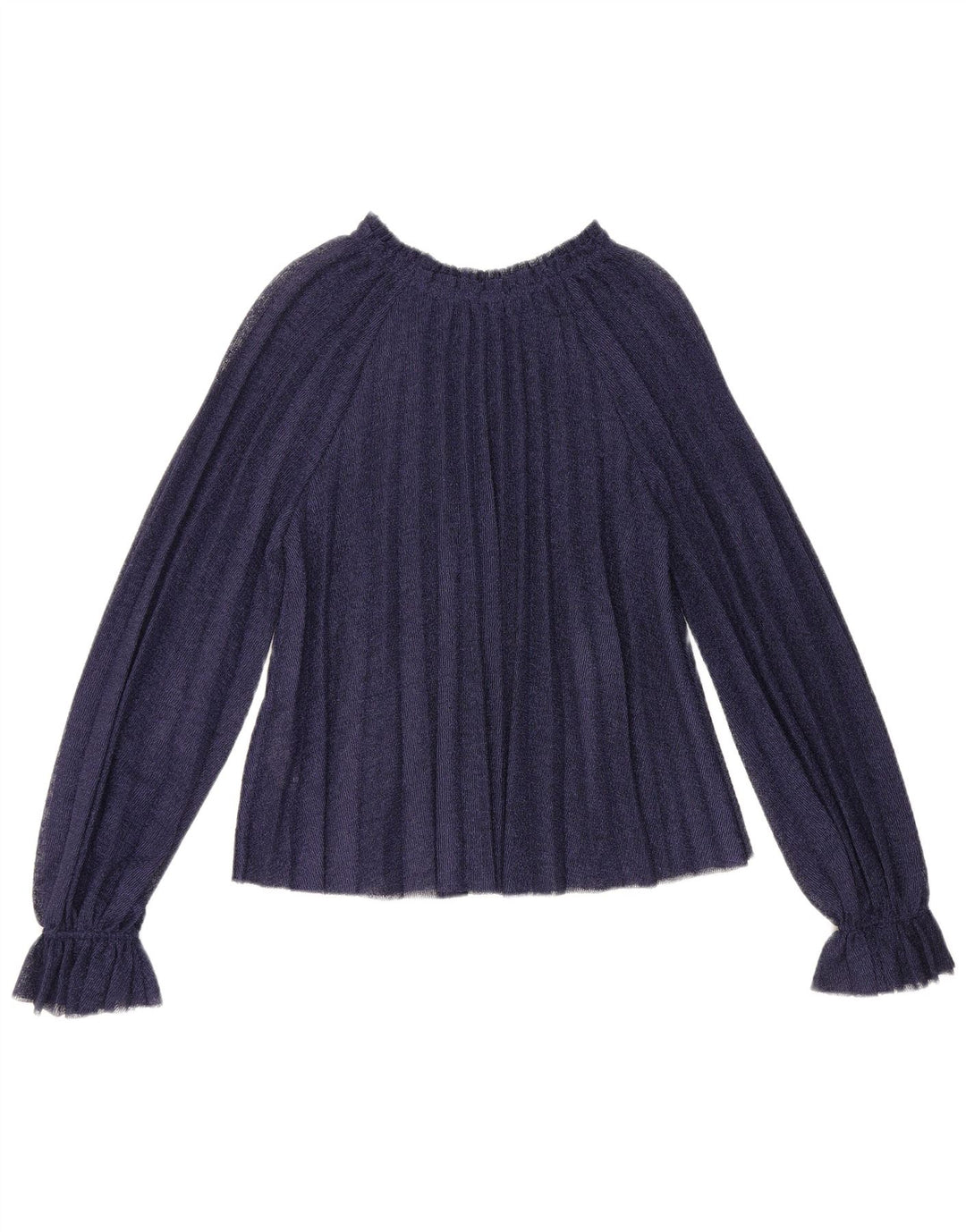 Langärmliges, übergroßes Blusenoberteil für Damen von Zara, Größe S, Marineblau