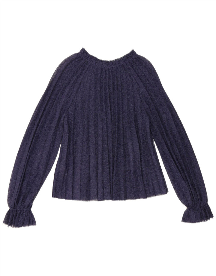 Langärmliges, übergroßes Blusenoberteil für Damen von Zara, Größe S, Marineblau