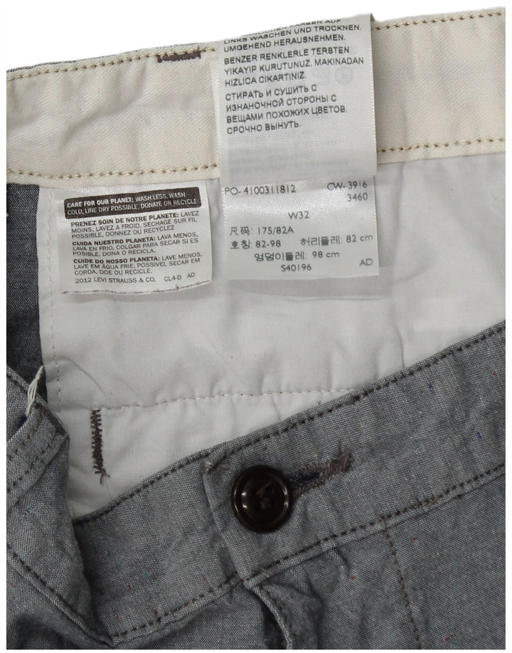 Dockers Herren Chinoshorts W32 mittelgraue Baumwolle