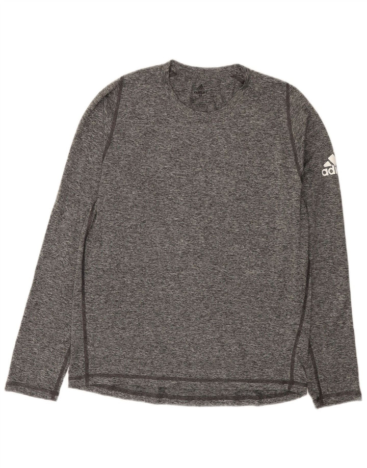Adidas Herren Aeroready Top Langarm Mittelgrau meliert