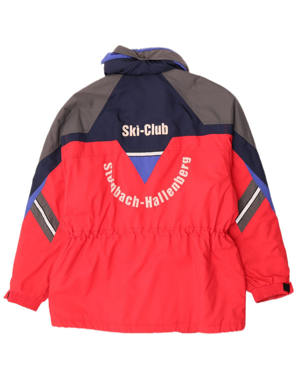 Diadora Herren-Skijacke mit Grafik, UK 42, XL, rotes Farbblock-Polyester