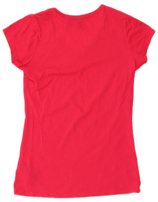 G-Star Damen T-Shirt Top UK 10 Small Rosa Baumwolle