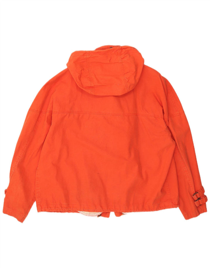 Pollini Herren-Utility-Jacke mit Kapuze, UK 42, XL, Orange