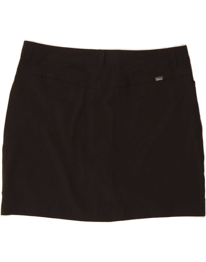 EDDIE BAUER Womens Mini Straight Skirt US 16 2XL W38 Black Polyester Vintage Eddie Bauer and Second-Hand Eddie Bauer from Messina Hembry 