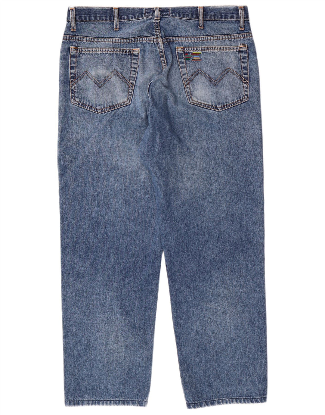 MISSONI SPORT Herren Tapered Cropped Jeans IT 52 XL W36 L26 Blaue Baumwolle