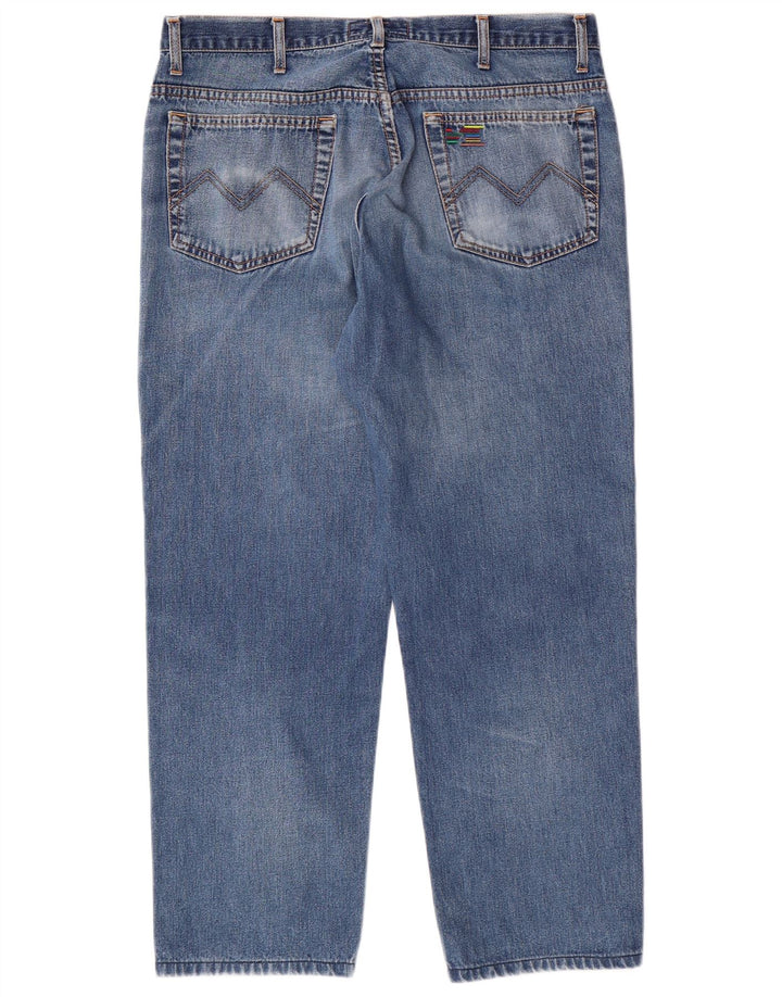 MISSONI SPORT Herren Tapered Cropped Jeans IT 52 XL W36 L26 Blaue Baumwolle