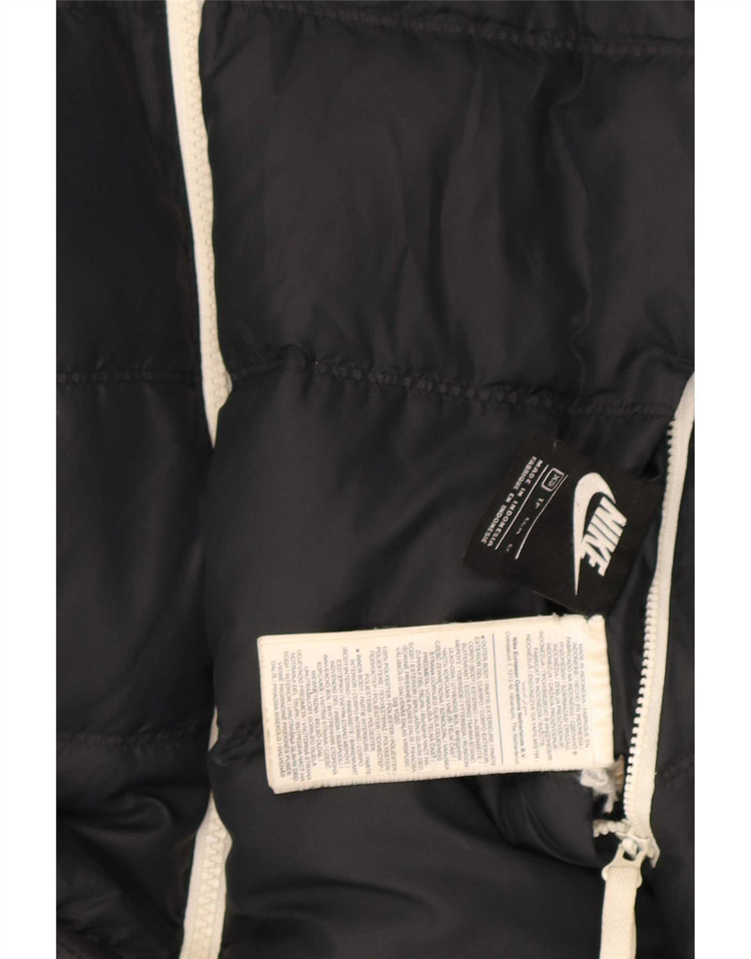 Nike Damen Übergroße, wendbare, wattierte Jacke mit Kapuze, UK 6, XS, Schwarz