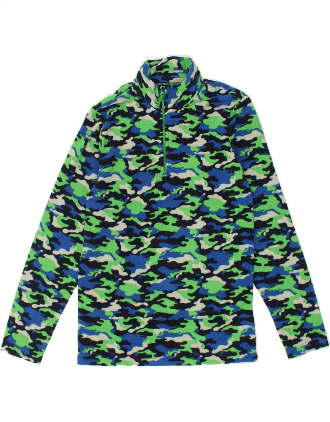 MOUNTAIN WAREHOUSE Boys Fleece Jumper 11-12 Years Multicoloured Camouflage Vintage Mountain Warehouse and Second-Hand Mountain Warehouse from Messina Hembry 