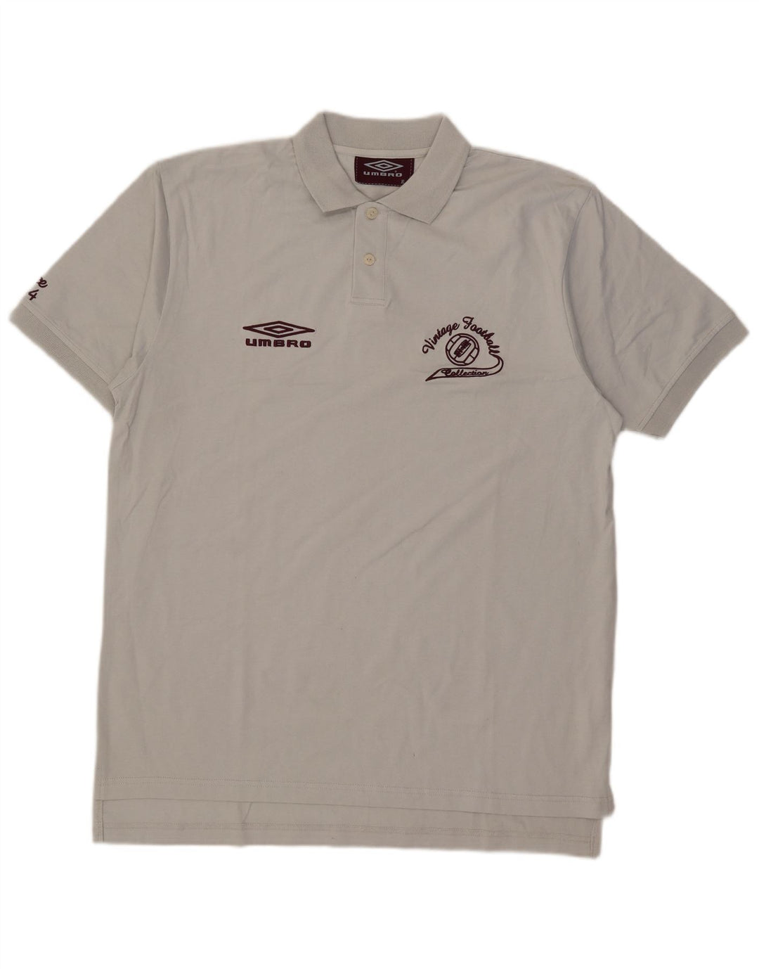Umbro Herren-Poloshirt mit Grafik, XL, graue Baumwolle