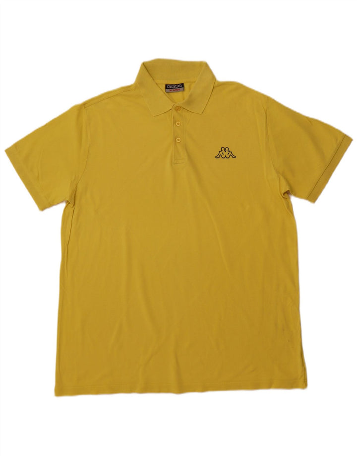 KAPPA Herren Poloshirt XL Gelb Baumwolle