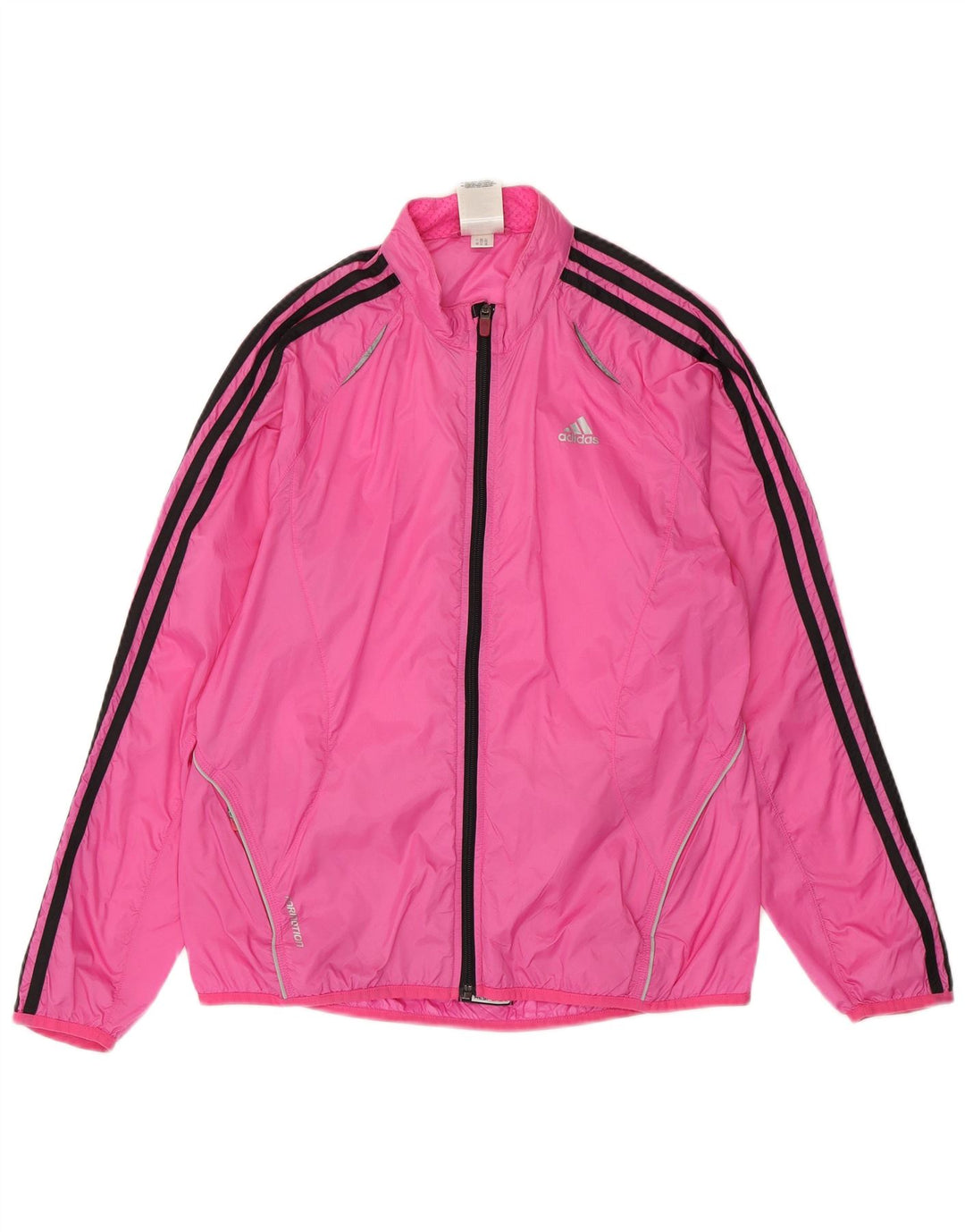 Adidas Damen Trainingsanzug Top Jacke UK 14 Large Rosa Nylon