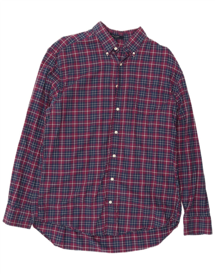 GANT Herren-Hemd, reguläre Passform, XL, marineblau, kariert, Baumwolle