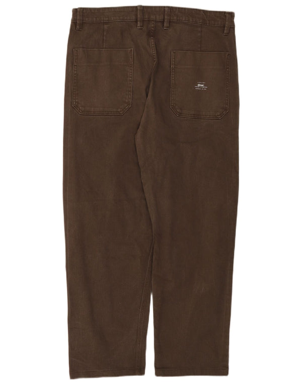 Zara Herren Straight Jeans EU 42 Large W32 L27 Braun