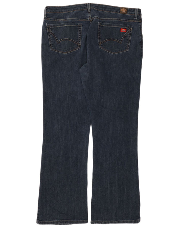 Dickies Damen Bootcut-Jeans US 16 2XL W36 L33 Blaue Baumwolle