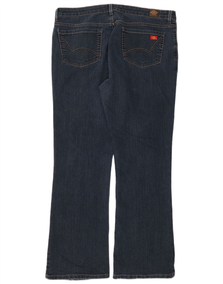 Dickies Damen Bootcut-Jeans US 16 2XL W36 L33 Blaue Baumwolle