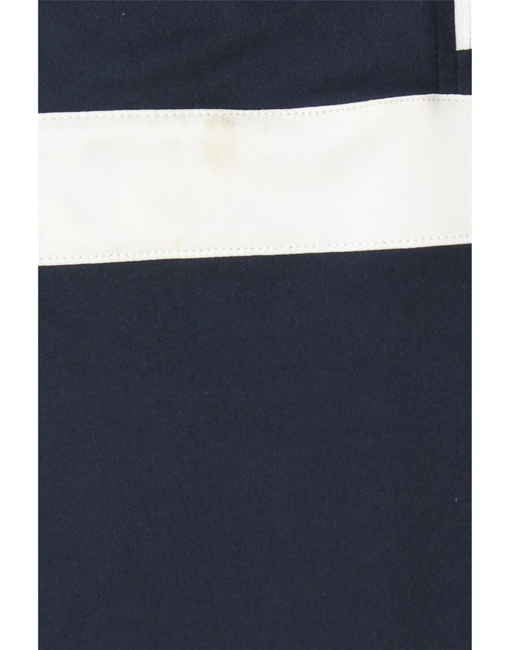 Dkny Herren-Pullover-Trainingsanzugoberteil mit Reißverschluss am Hals, Größe S, Marineblau, Farbblock
