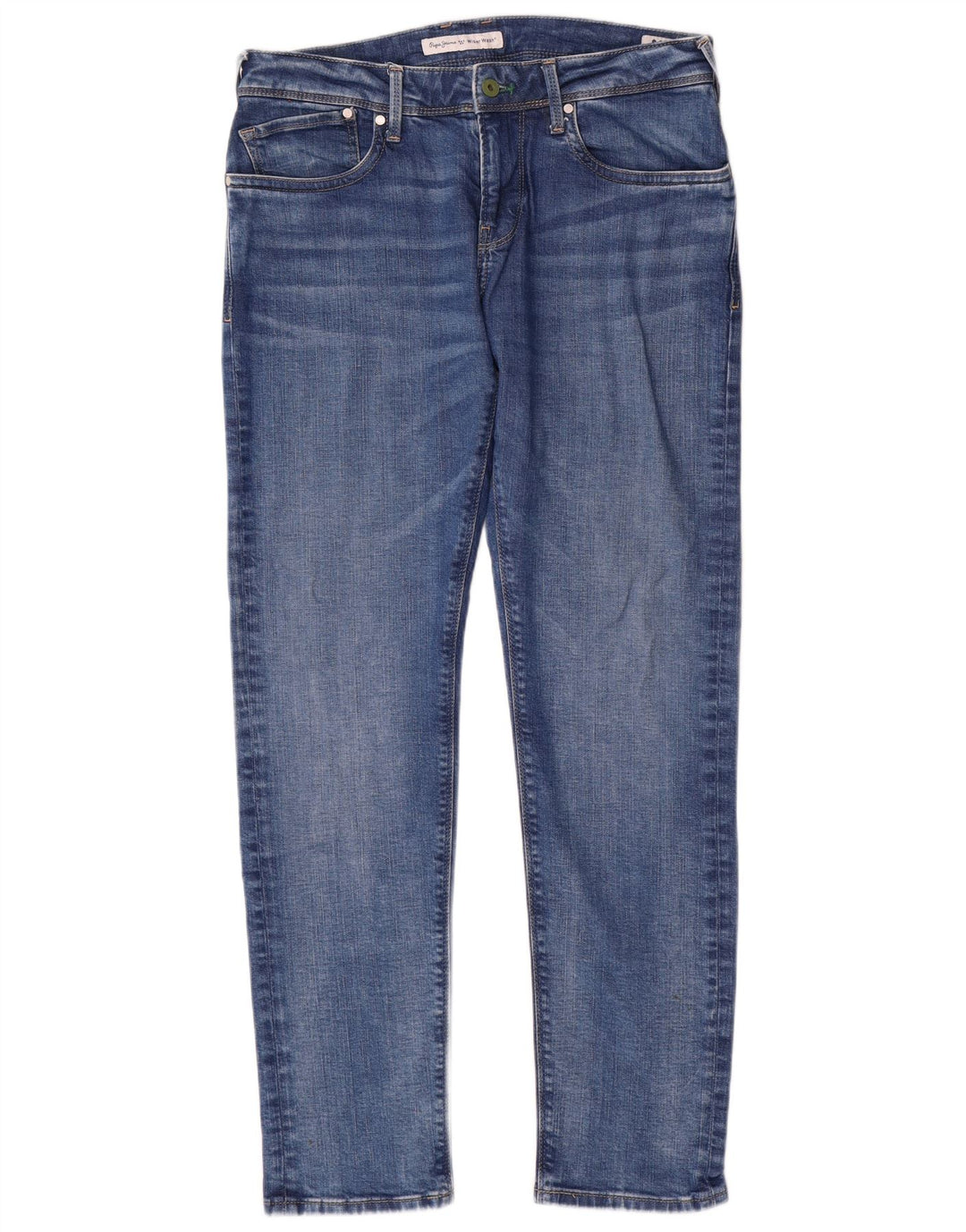 PEPE Jeans Herren-Jeans mit niedriger Taille, schmal, W32, L32, Blau