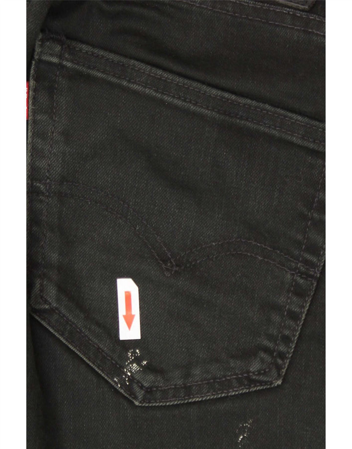 Levi's Herren Slim Jeans W34 L34 Schwarze Baumwolle