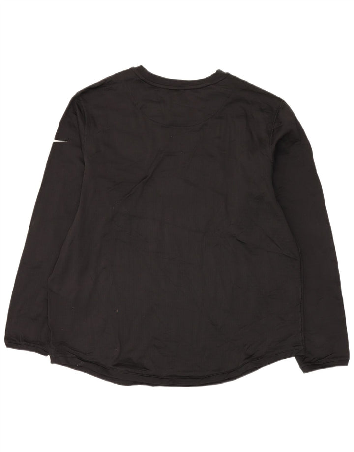 Nike Womens Graphic Top Langarm UK 20 2XL Schwarz Polyester