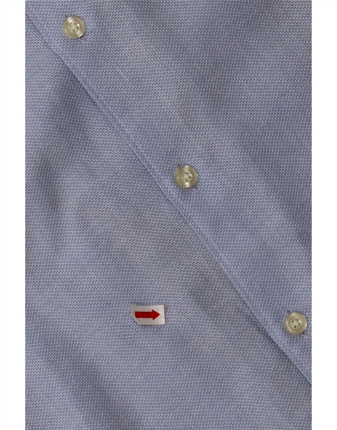 ZARA Herren-Slim-Fit-Hemd, groß, aus blauer Baumwolle